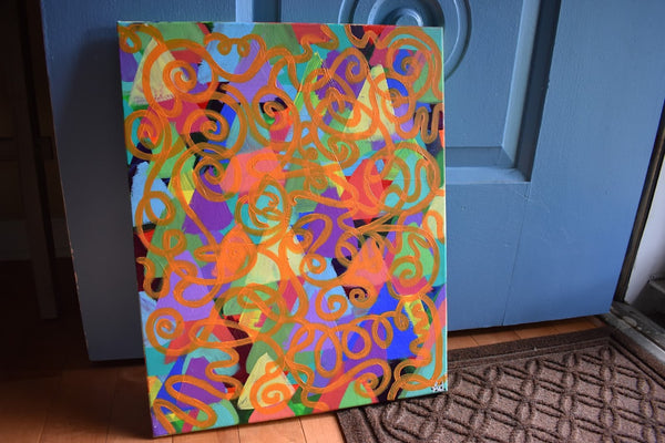 Loopy- Abstract Painting