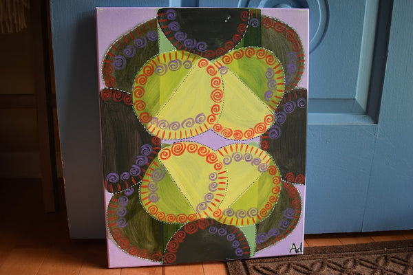 Paper Plates- Abstract Painting