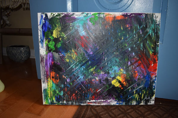 Tortured Heart- Abstract Painting