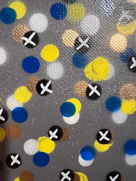 X's + O's- Mini Abstract Painting