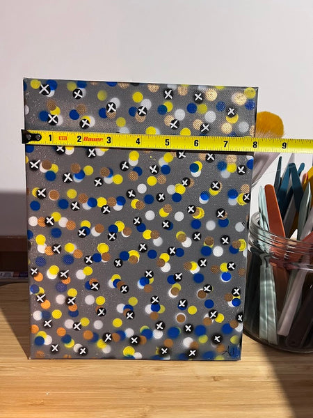 X's + O's- Mini Abstract Painting