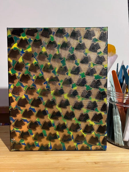 Turn Back Time- Mini Abstract Painting