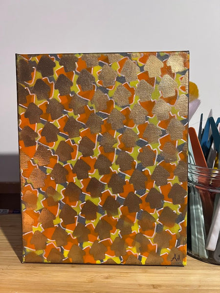 Orange Crush- Mini Abstract Painting