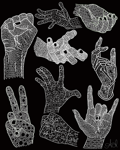 Hand Study- Digital Print