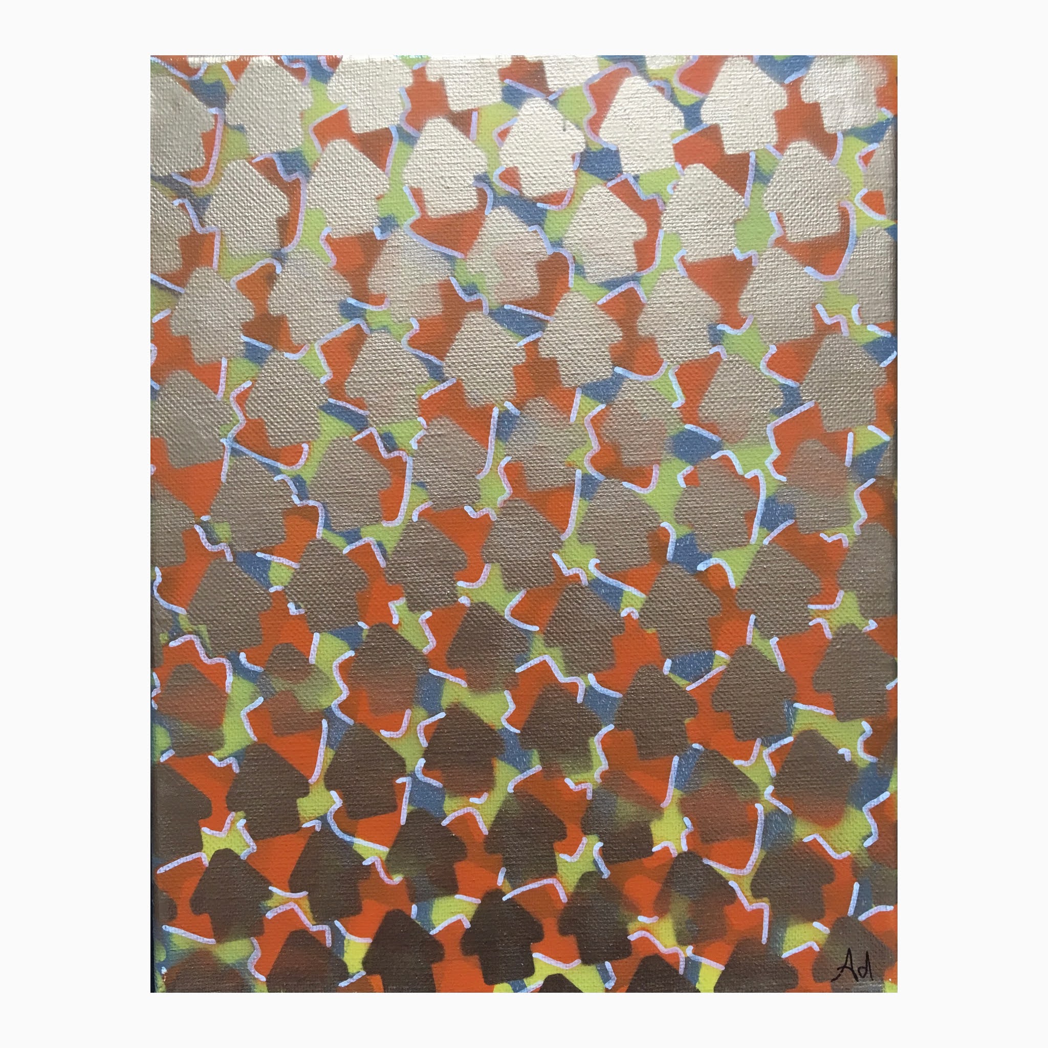 Orange Crush- Mini Abstract Painting